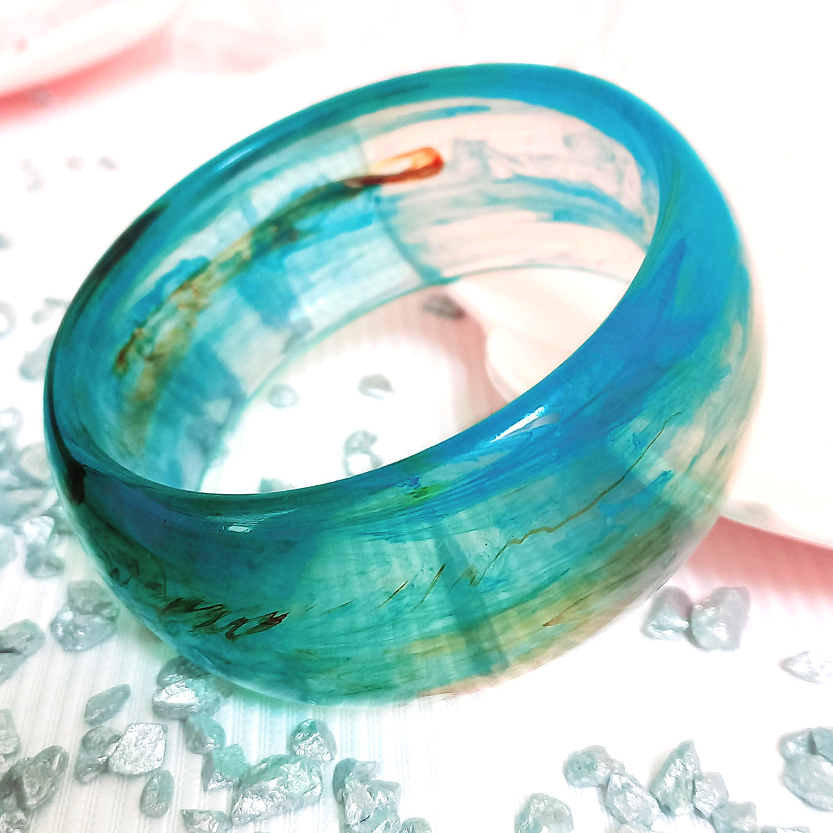 Brazalete Ola Turquesa