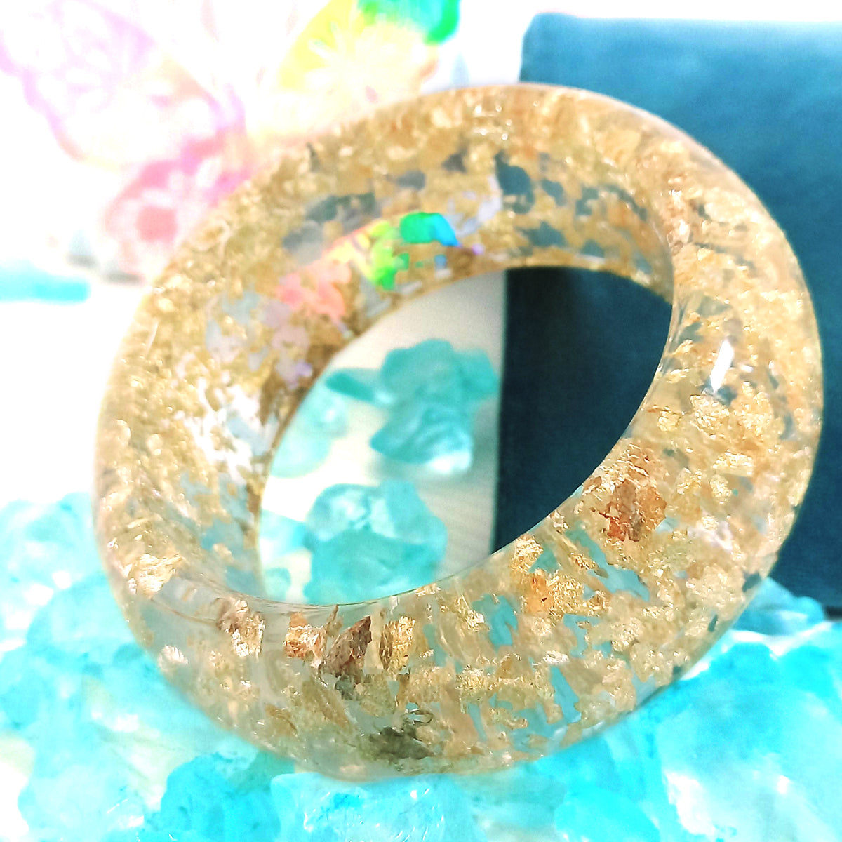 Brazalete Cristal Dorado