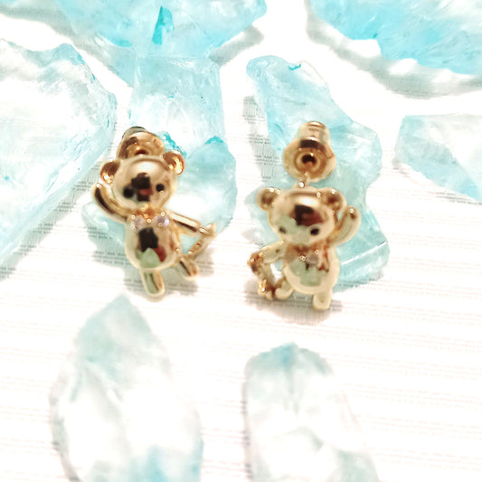 Aretes Osos Dorados