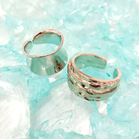 Juego de anillos plata