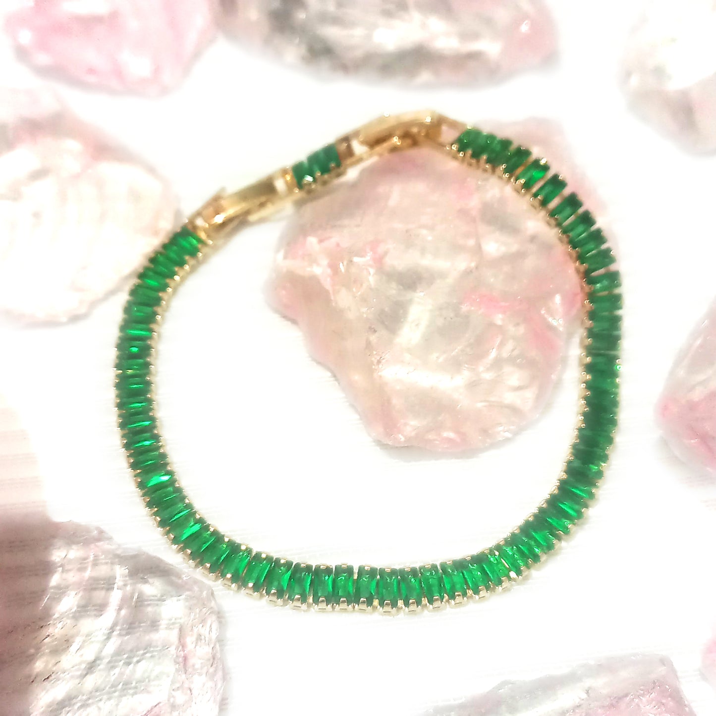Pulsera Esmeralda de Lujo