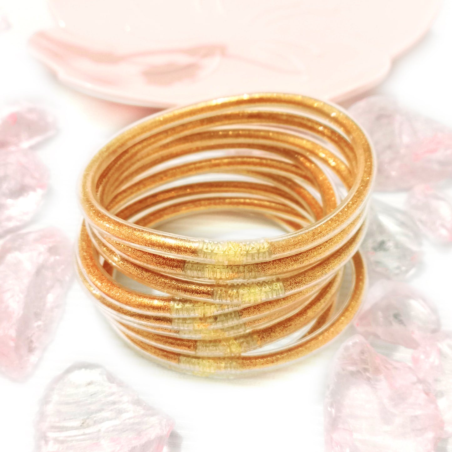 Set de Pulseras Aurora Dorada